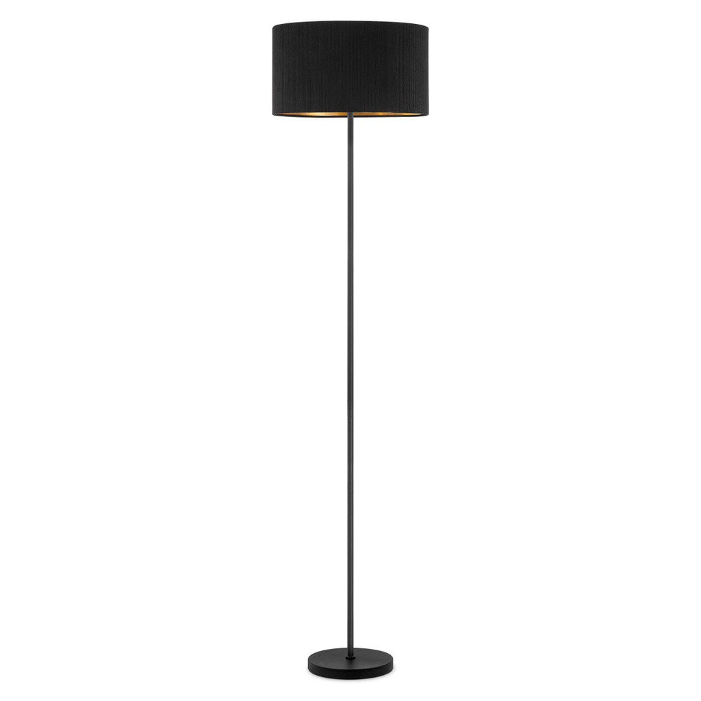 Home Sweet Home Cylindrische Corduroy Vloerlamp - Black - ø40 x 165cm Home Sweet Home