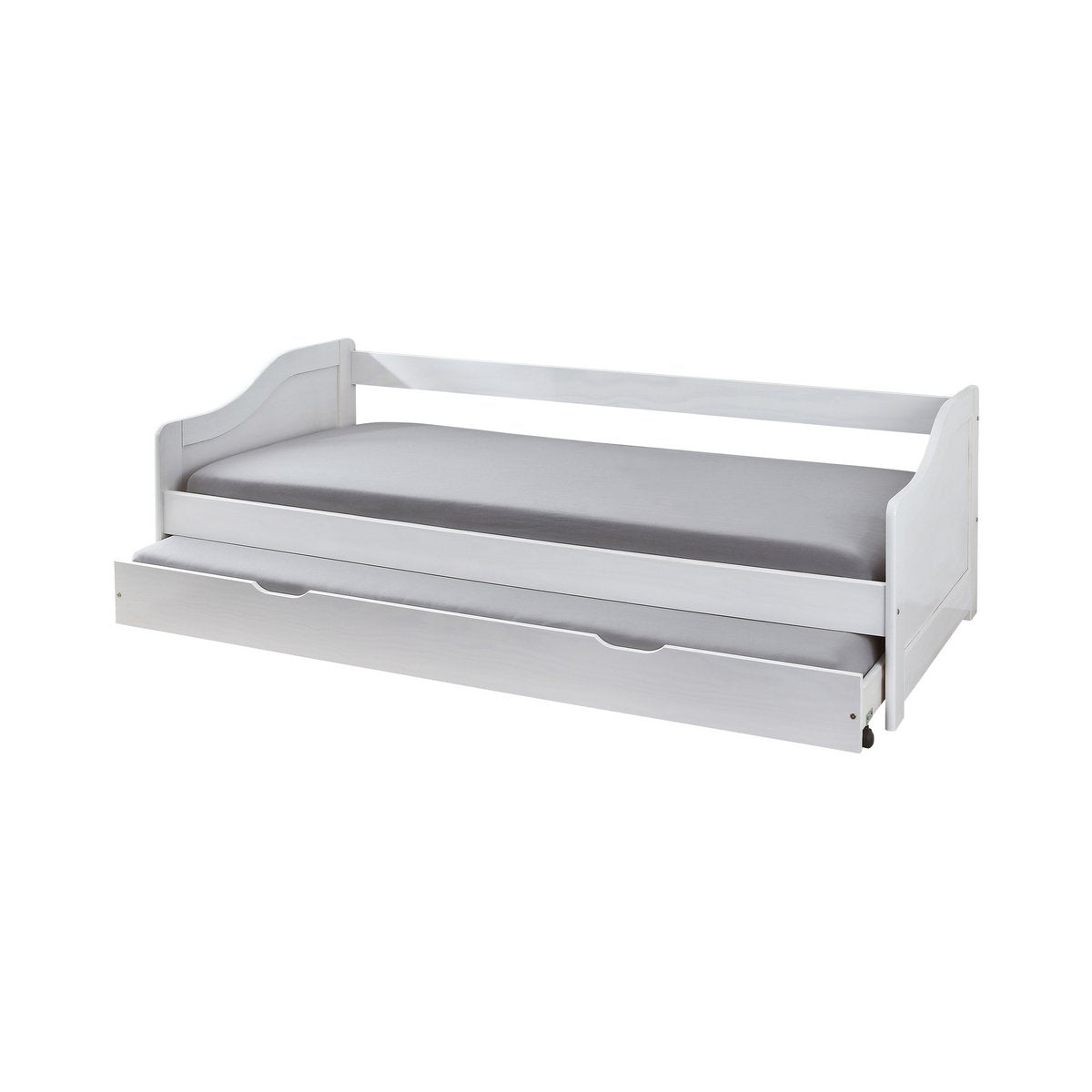 Bed voor matrassen 90x200 cm met 1 lade Moebilia