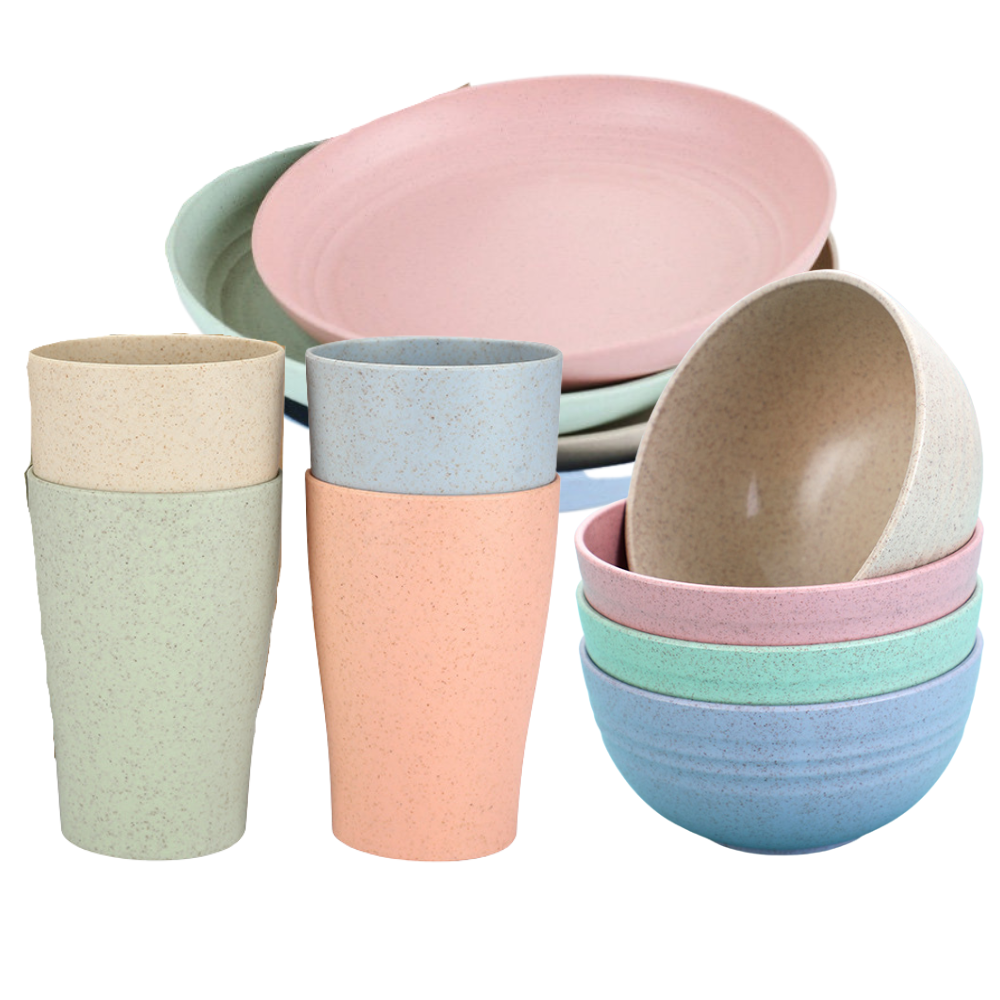 green-goose Bio-based Servies Set - 12-delig green-goose