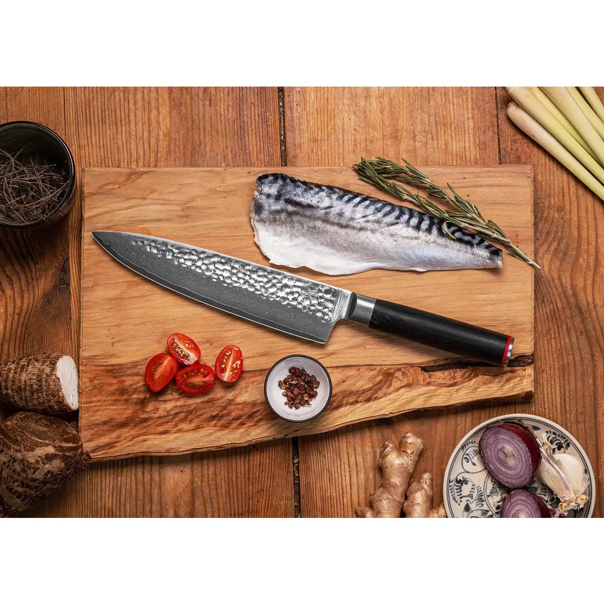 Gyuto Damascus koksmes KOTAI kitchen