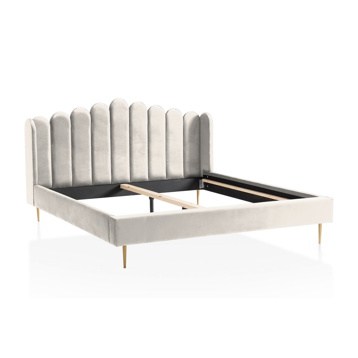 Fluwelen schelpenbed 180x200 cm SalesFever