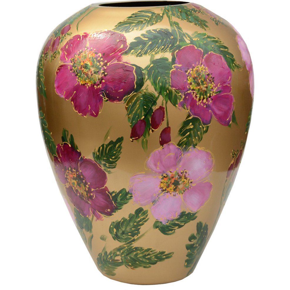 Kander M rosehip gold Ø27,5 x H35 cm Vase The World