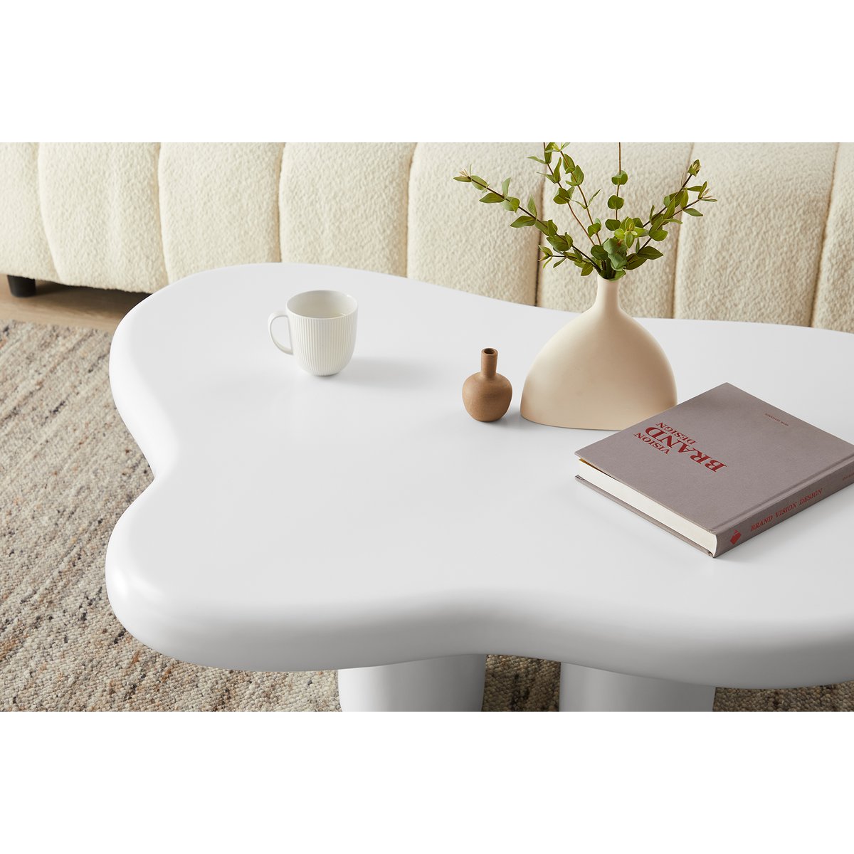 Salontafel 123x89 cm wit SalesFever