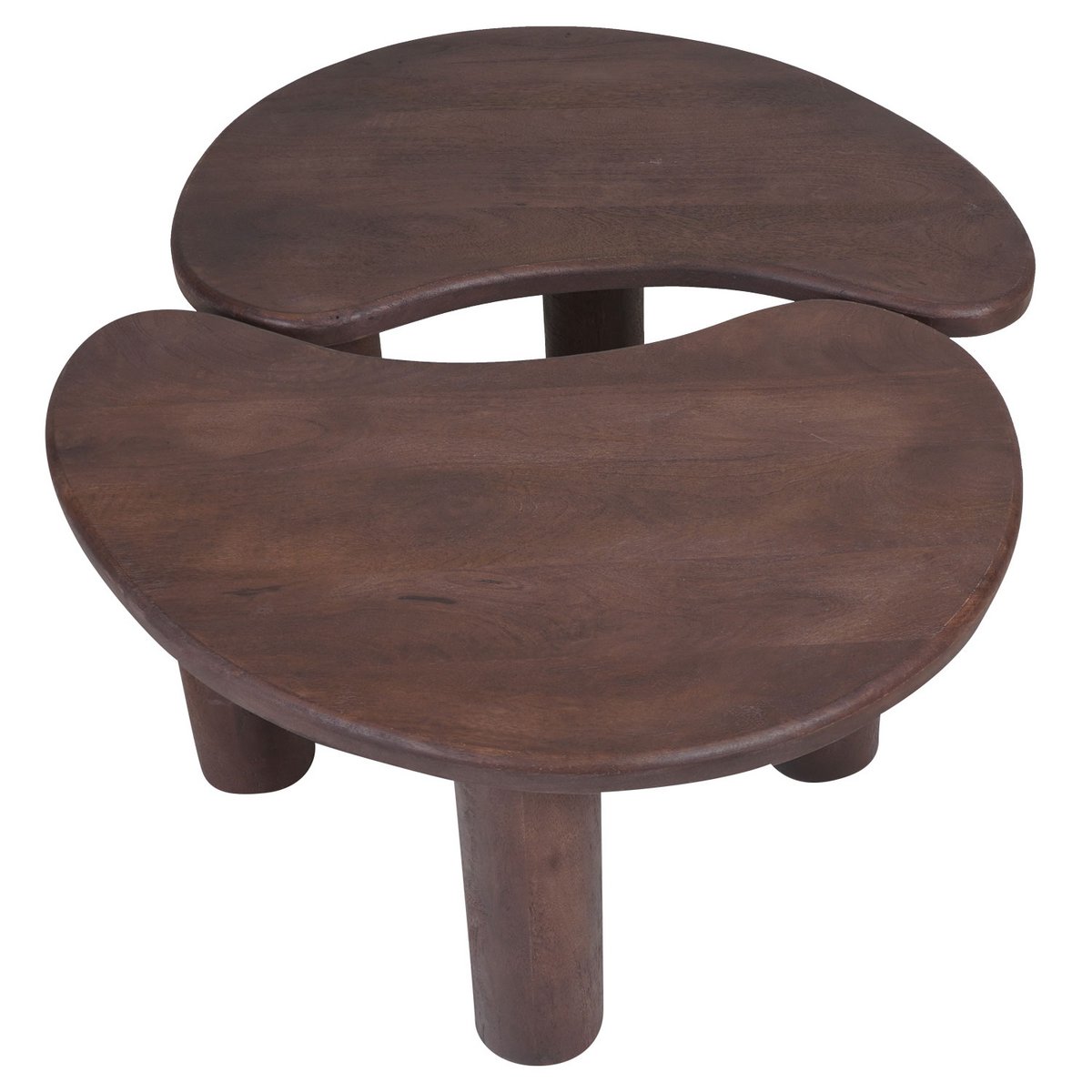 Salontafel Lina – Espresso Mangohout – Set van 2 Home67