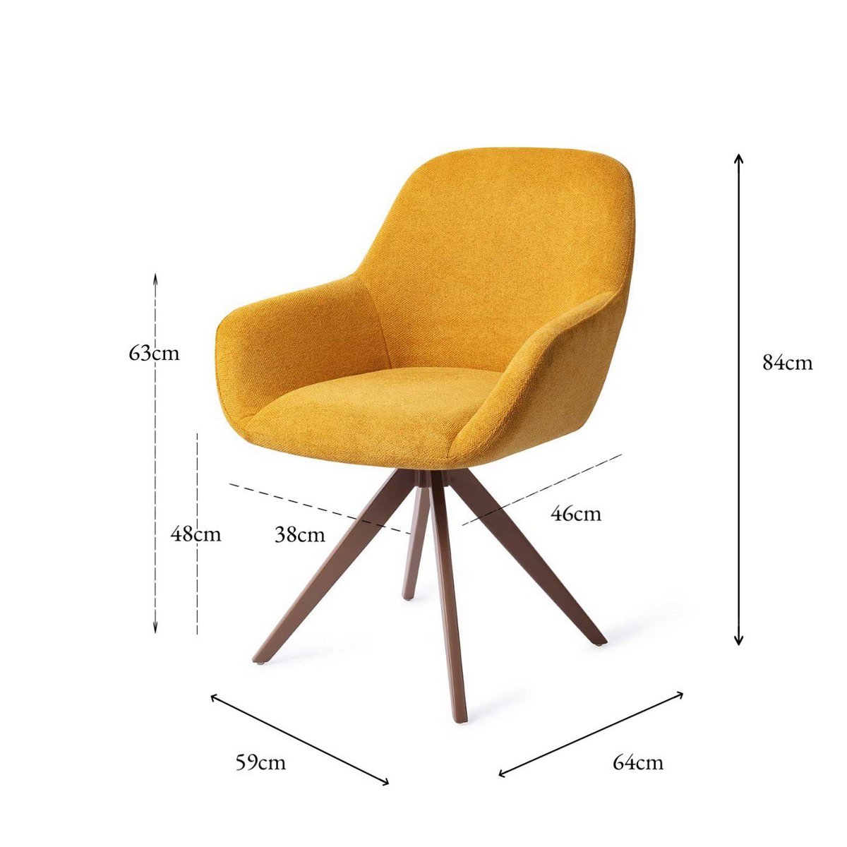 Jesper Home Kushi Dining chair Turn Brown Jesper Home