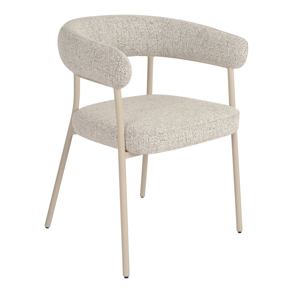 Trivio Eetkamerstoel - Zand, Staal/Stof/Multiplex, 56x57,5x77 cm - Set van 2 House Nordic ApS