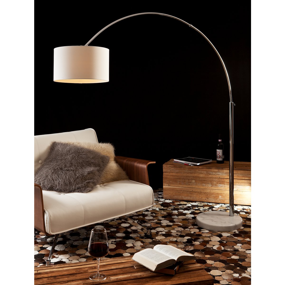Booglamp 210 cm wit SalesFever