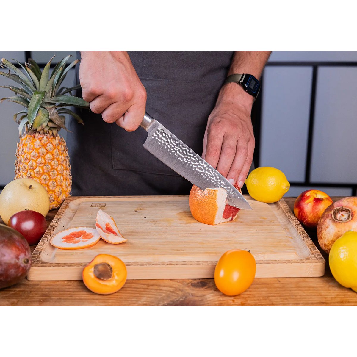 Mes - Gyuto (koksmes) met bamboe Saya en bamboedoos - 200 mm lemmet KOTAI kitchen