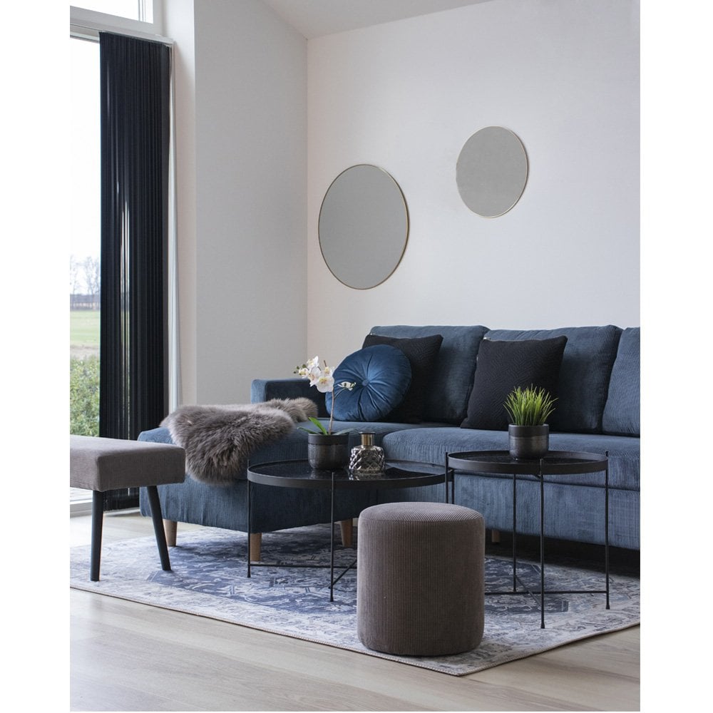 Jersey Spiegel - Messing Look, Staal, Ø40cm House Nordic ApS