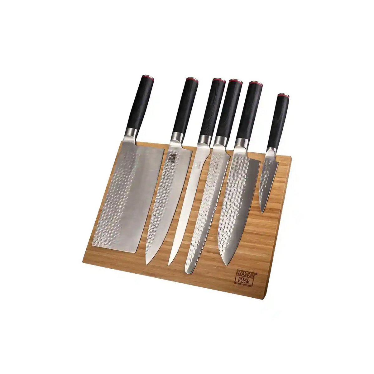 Keukenaccessoires - KOTAI magnetische bamboe messenhouder (opvouwbaar) - 30 x 22 cm KOTAI kitchen