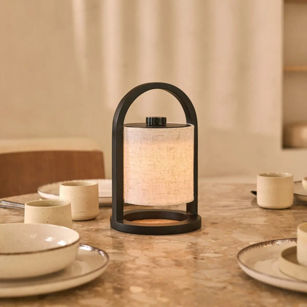 River Black draadloze houten lamp – Oplaadbaar en dimbaar Tavellio - Amsterdam
