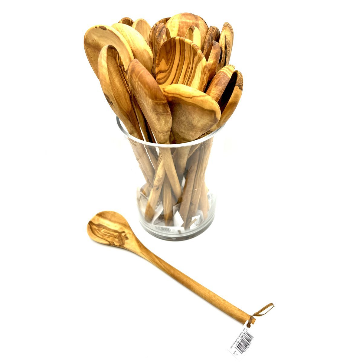 TOP aanbieding! Set van 20 ronde kooklepels, 30 cm olijfhout Olivenholz erleben