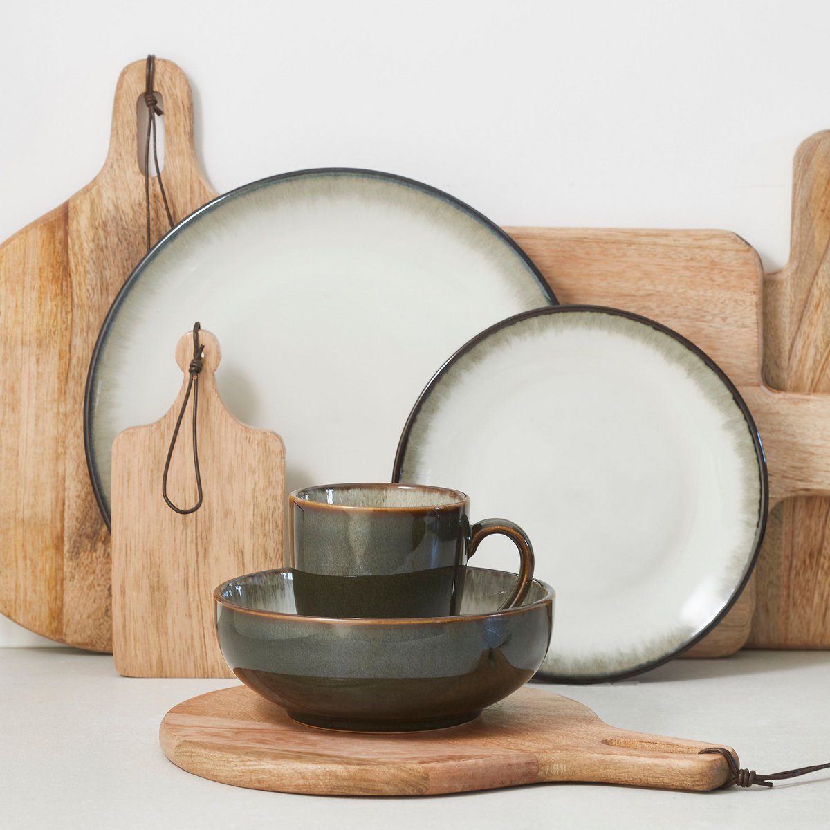Duko Serveerplank - L40 x B30 cm - 100% FSC Mangohout - Bruin Mica Decorations
