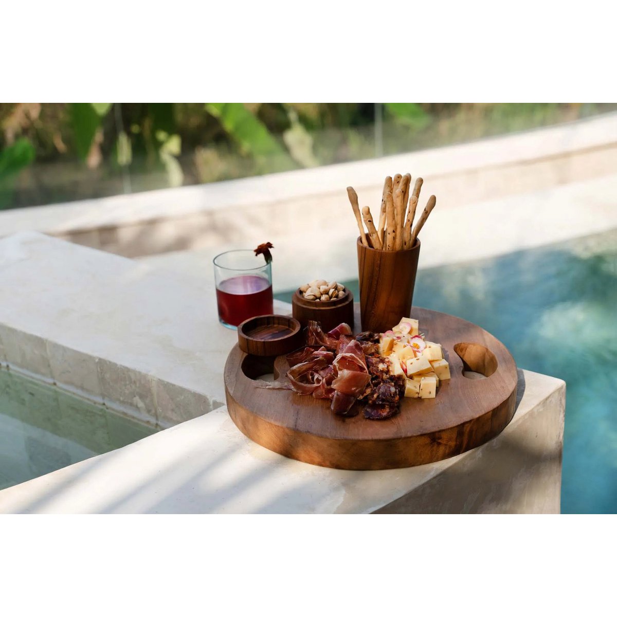 The Teak Root Tray - Naturel - L Bazar Bizar Living