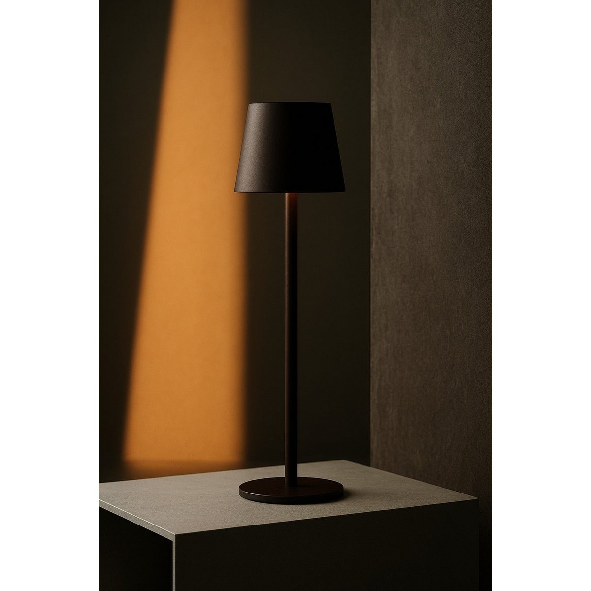 Jasper Mocha Brown - Draadloze lamp met batterij L metaal, dimable en 3 lichtstadia Tavellio - Amsterdam