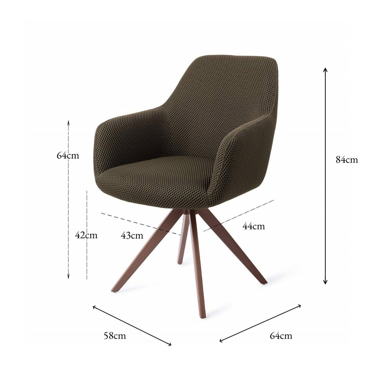Jesper Home Hiroo Dining chair Turn Brown Jesper Home