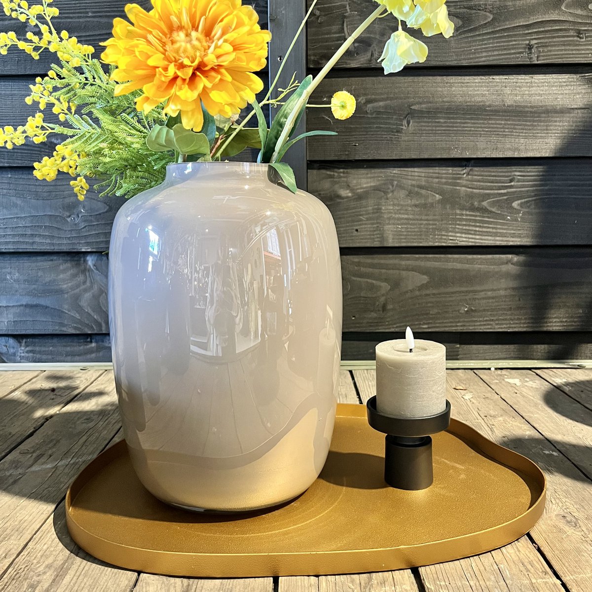 Dienblad - Bariri gold Vase The World