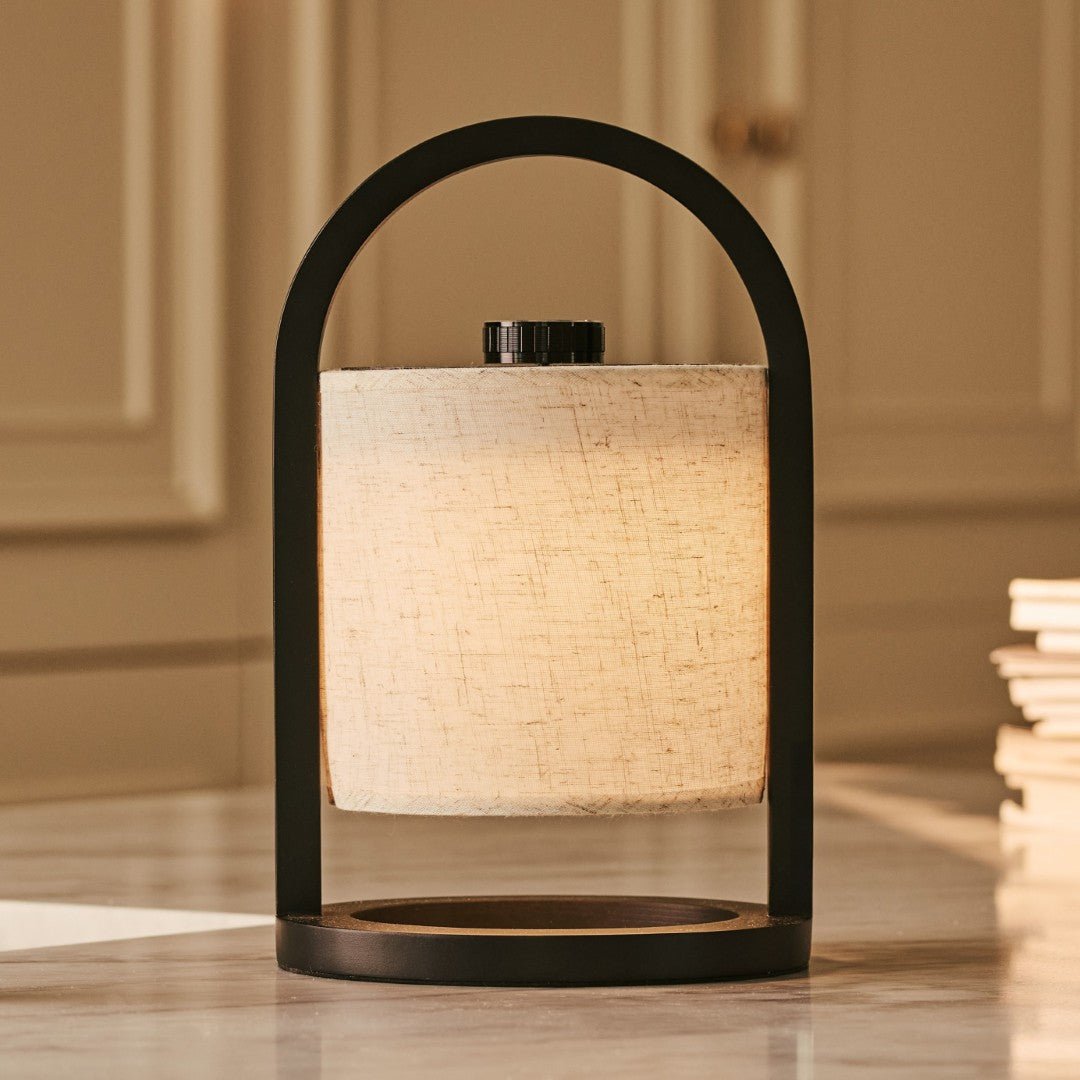 River Black draadloze houten lamp – Oplaadbaar en dimbaar Tavellio - Amsterdam