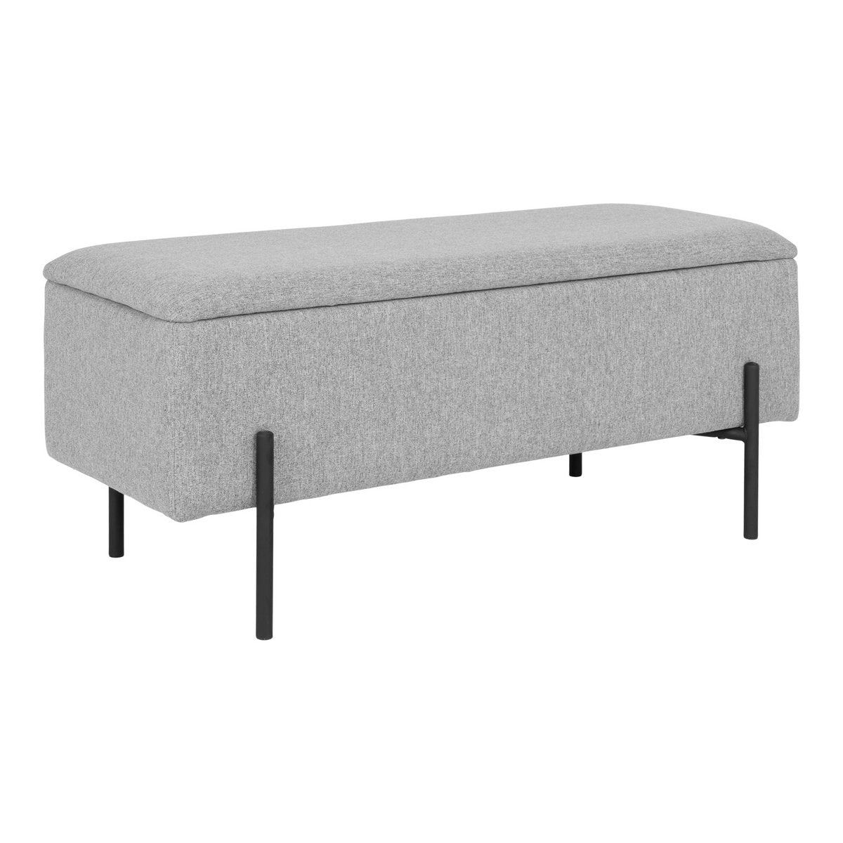 Watford Bank - Lichtgrijs, polyester, 95x36,5x43cm House Nordic ApS