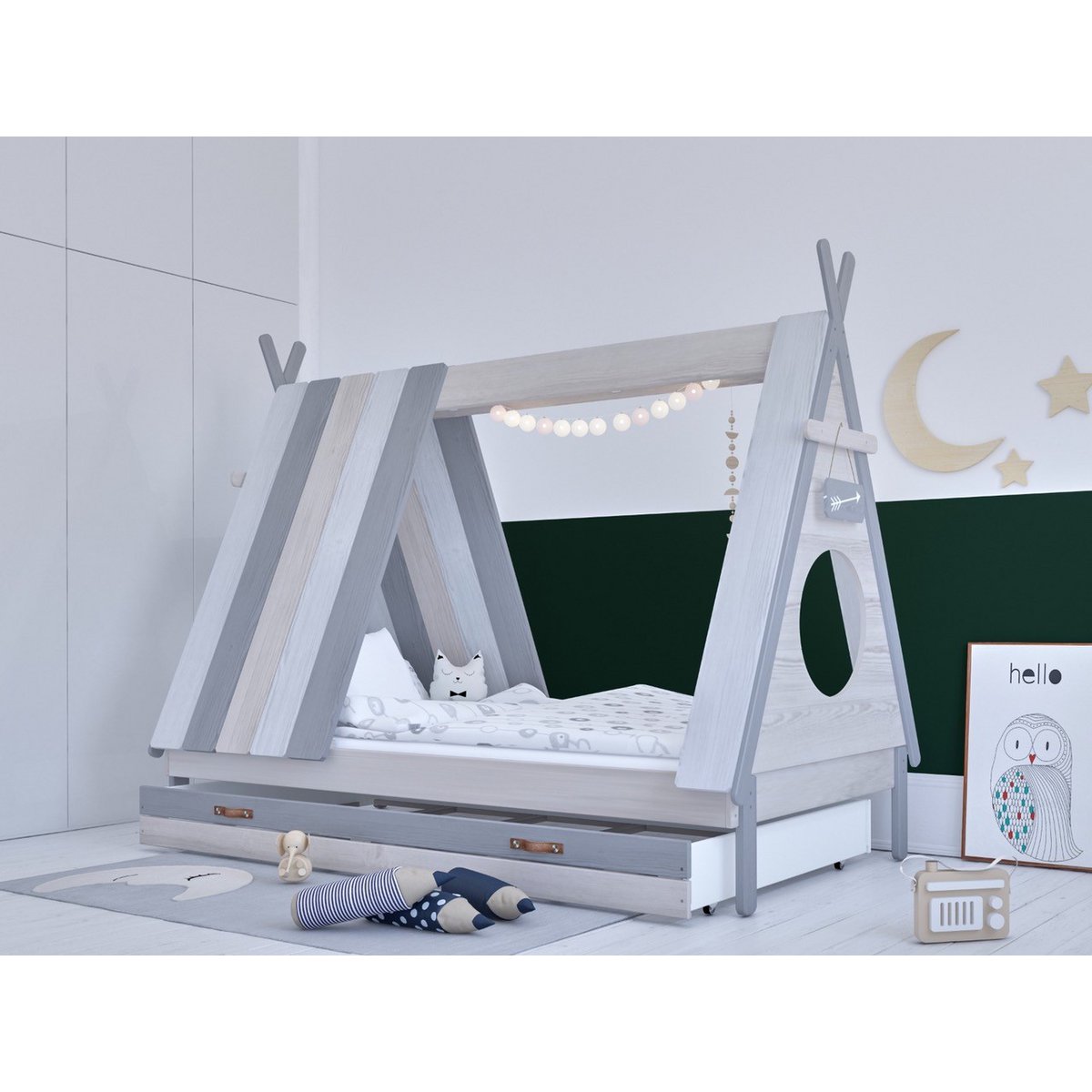 Kinderbed + lade Moebilia
