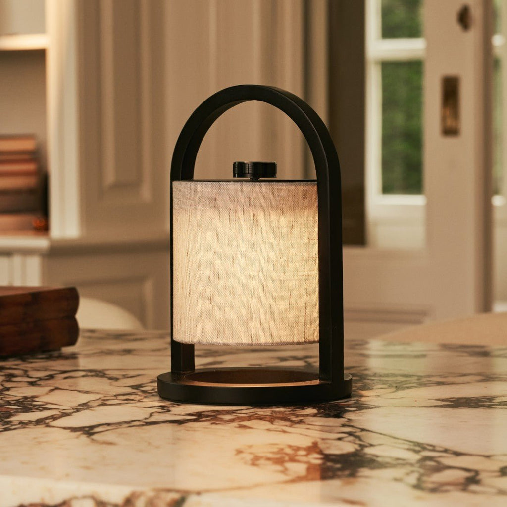 River Black draadloze houten lamp – Oplaadbaar en dimbaar Tavellio - Amsterdam