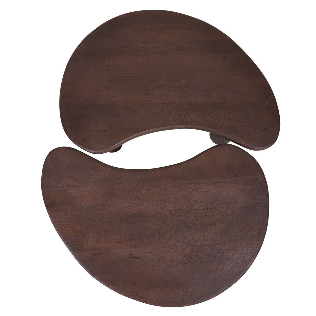 Salontafel Lina – Espresso Mangohout – Set van 2 Home67