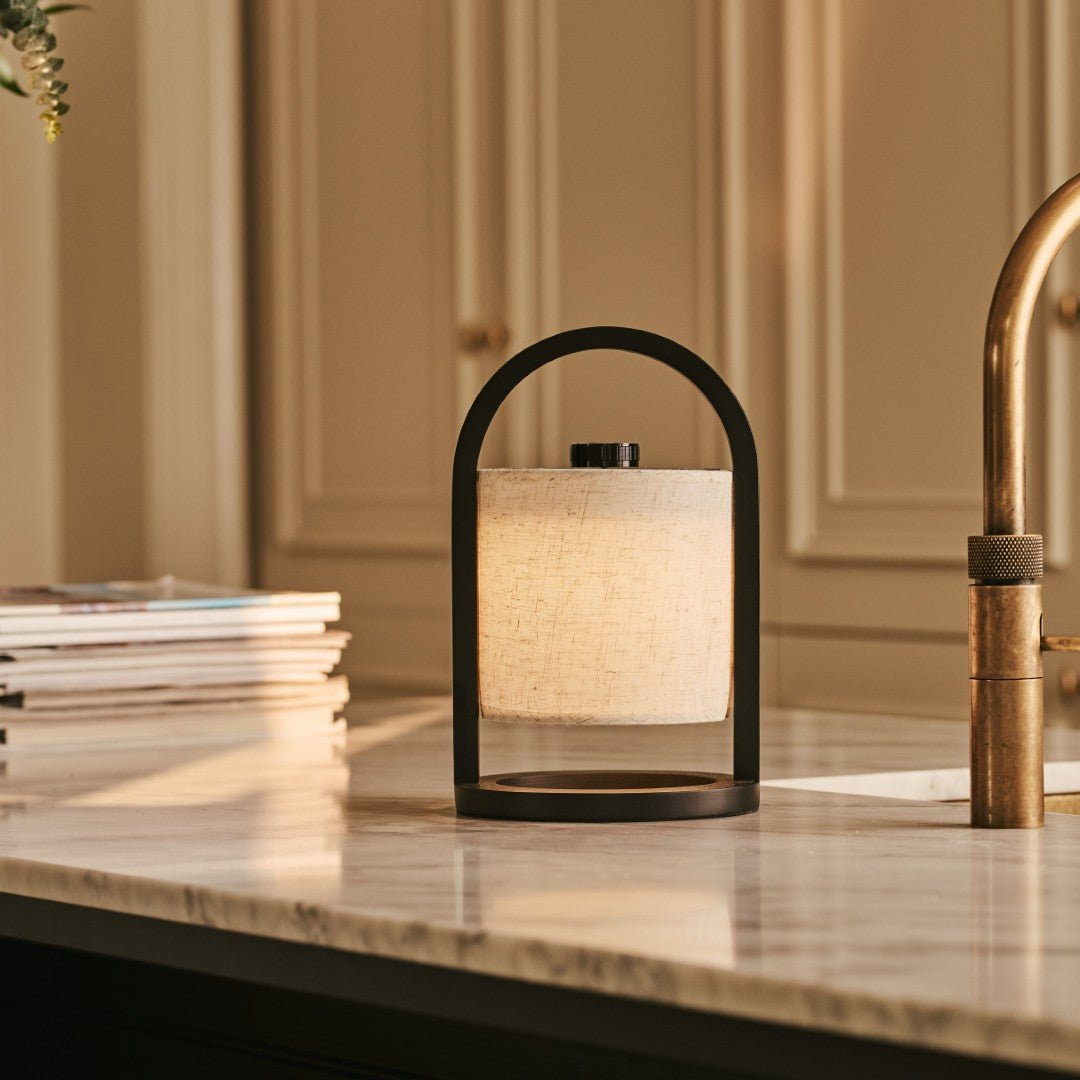 River Black draadloze houten lamp – Oplaadbaar en dimbaar Tavellio - Amsterdam