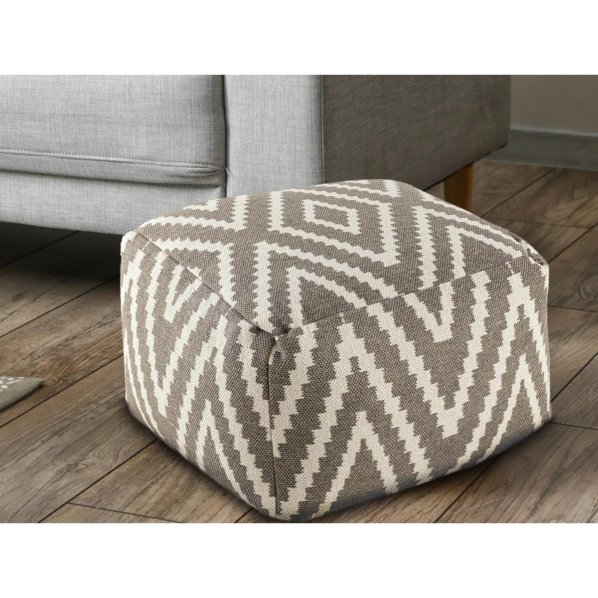 Zittend dobbelstenen voetkrukken stoel kruk 50x35x50cm pouf kelim vloerkussen peru zwarte taupe gele turquoise Voglrieder kreatives Wohnen