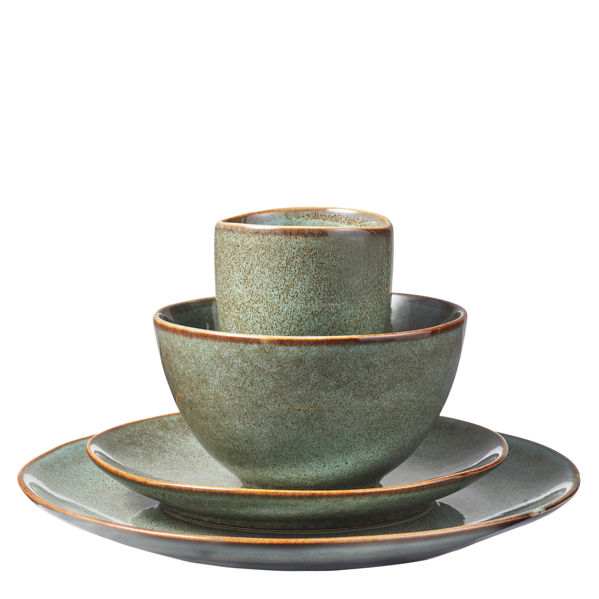 Tabo Serviesset 4 Persoons - Groen Mica Decorations