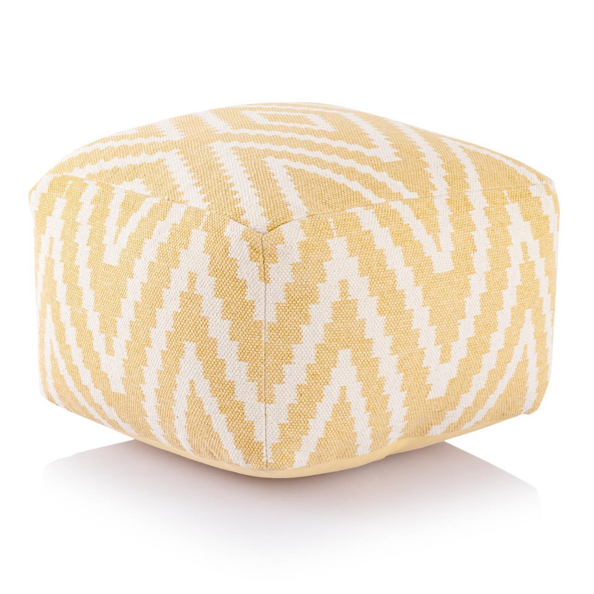 Zittend dobbelstenen voetkrukken stoel kruk 50x35x50cm pouf kelim vloerkussen peru zwarte taupe gele turquoise Voglrieder kreatives Wohnen