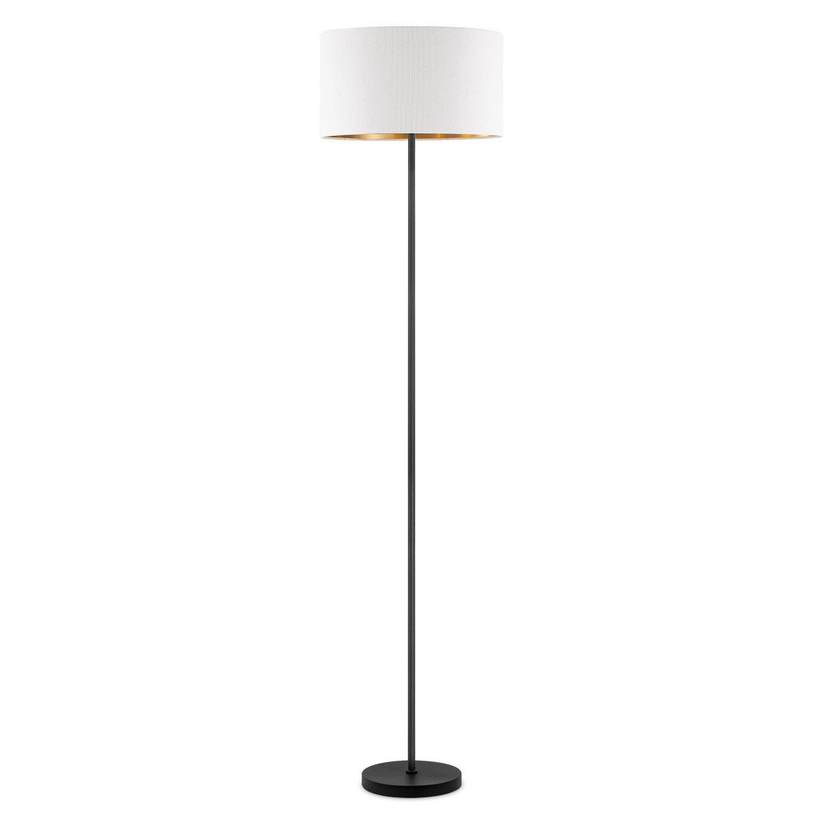 Home Sweet Home Cylindrische Corduroy Vloerlamp - Wit - ø40 x 165 cm Home Sweet Home