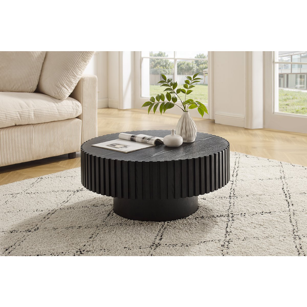 Salontafel Ø 80 cm zwart SalesFever