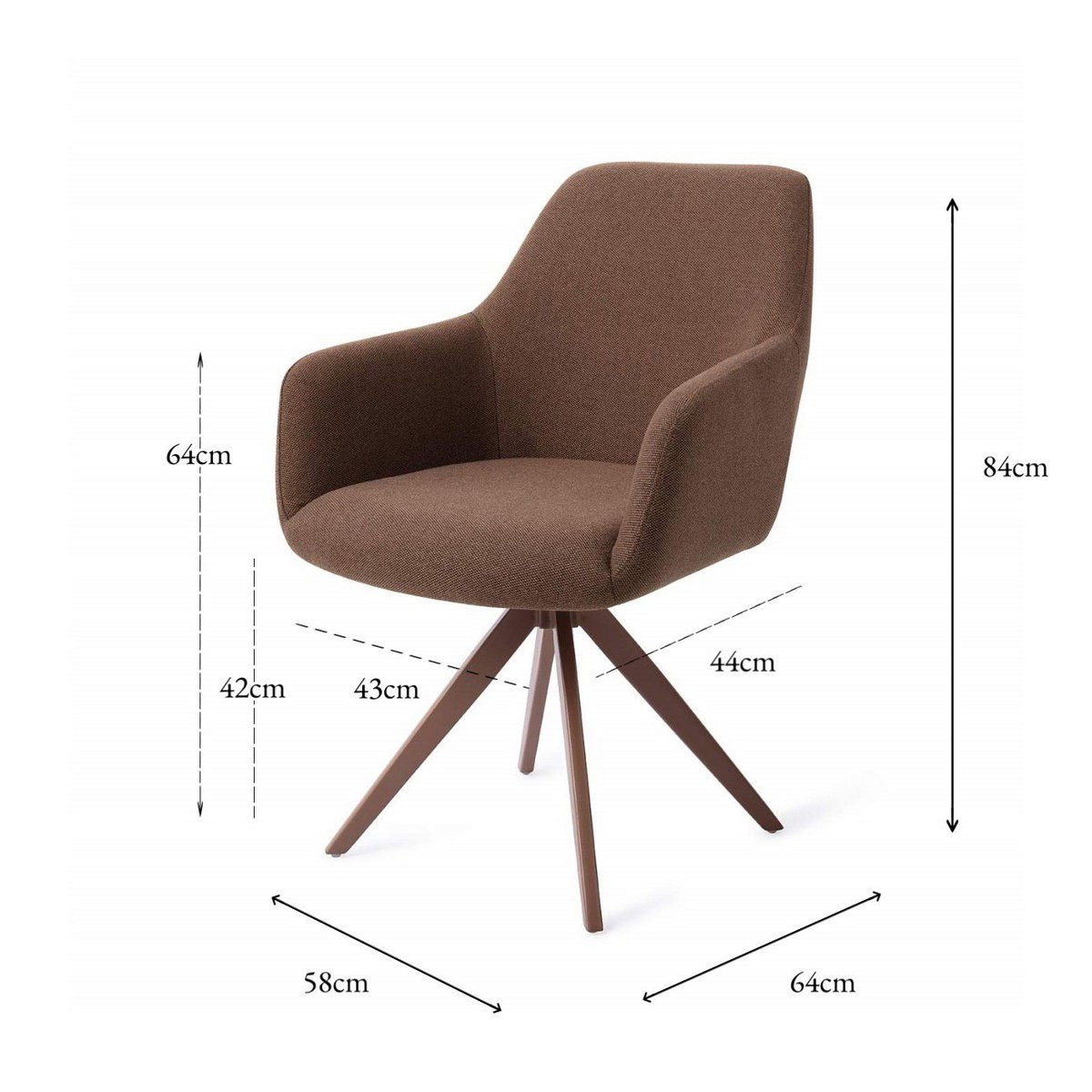 Jesper Home Hiroo Dining chair Turn Brown Jesper Home
