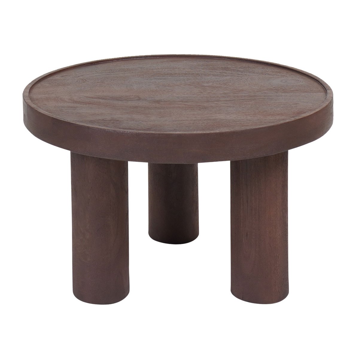 Salontafel Tias ø60 cm – Espresso Mangohout Home67