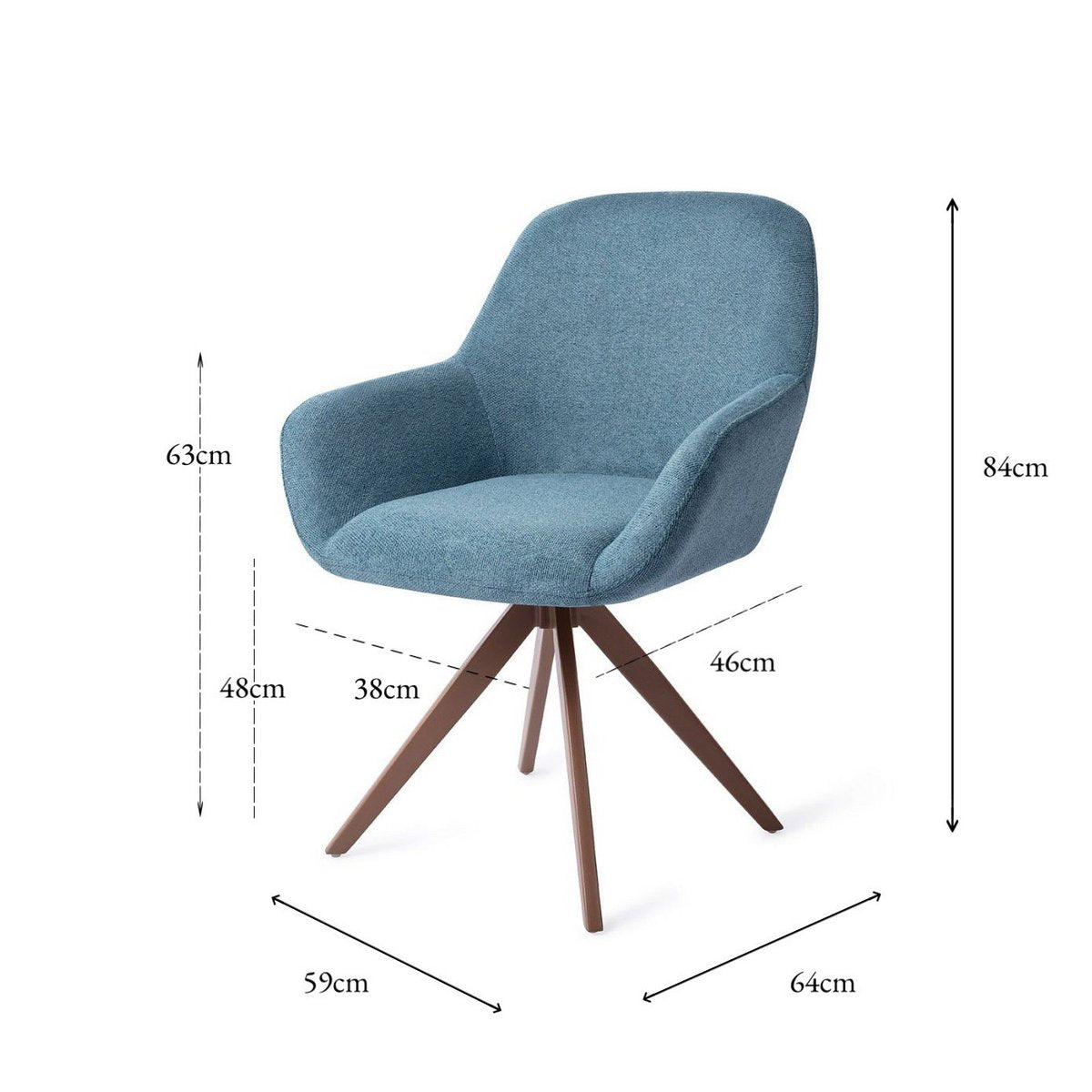 Jesper Home Kushi Dining chair Turn Brown Jesper Home