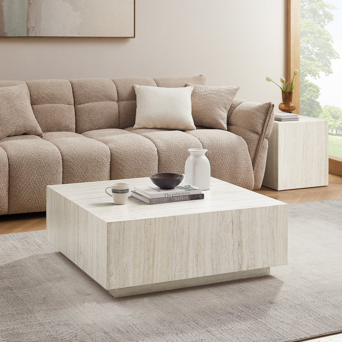 Couchtisch Travertin 90x90 cm SalesFever