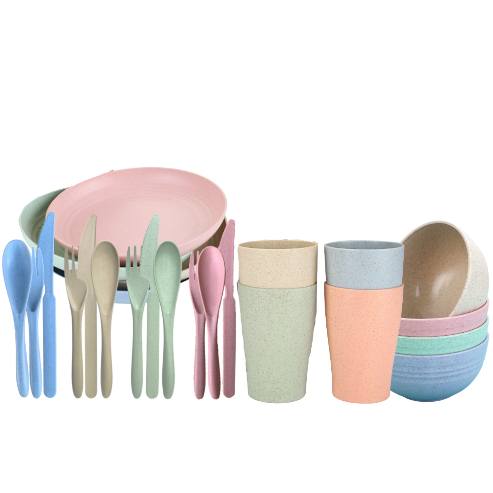 green-goose Bio-based Servies Set - 24-delig green-goose
