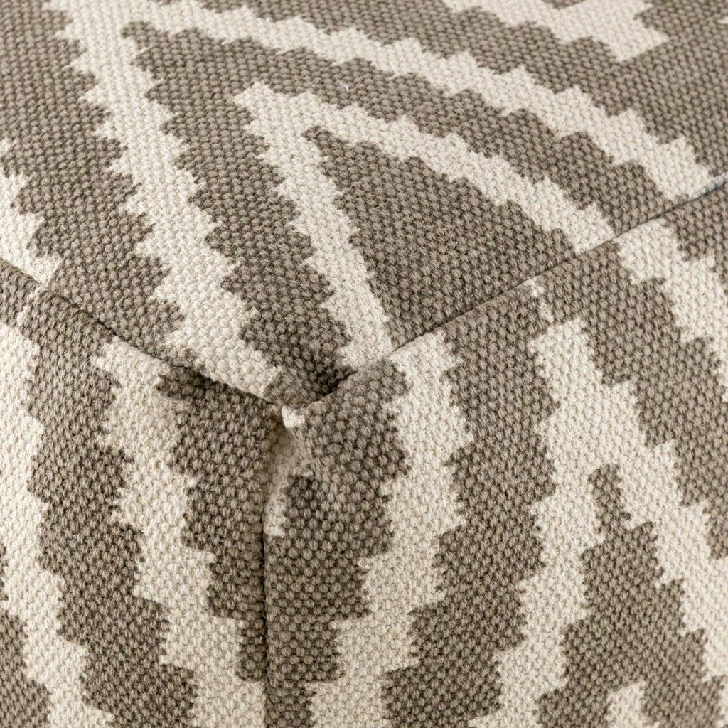 Zittend dobbelstenen voetkrukken stoel kruk 50x35x50cm pouf kelim vloerkussen peru zwarte taupe gele turquoise Voglrieder kreatives Wohnen