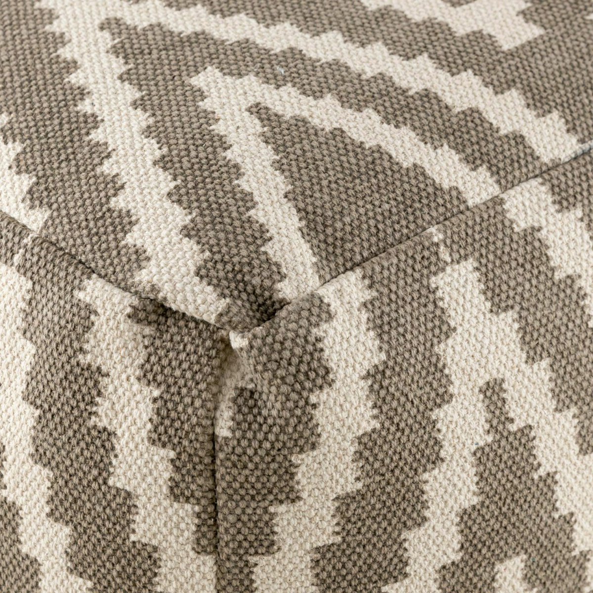 Zittend dobbelstenen voetkrukken stoel kruk 50x35x50cm pouf kelim vloerkussen peru zwarte taupe gele turquoise Voglrieder kreatives Wohnen