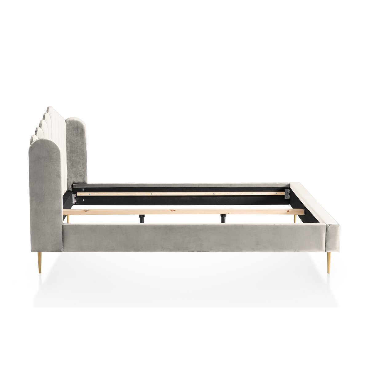 Fluwelen schelpenbed 180x200 cm SalesFever