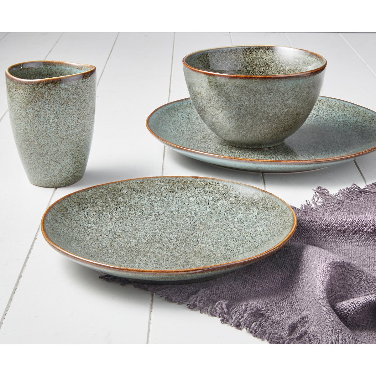 Tabo Serviesset 4 Persoons - Groen Mica Decorations