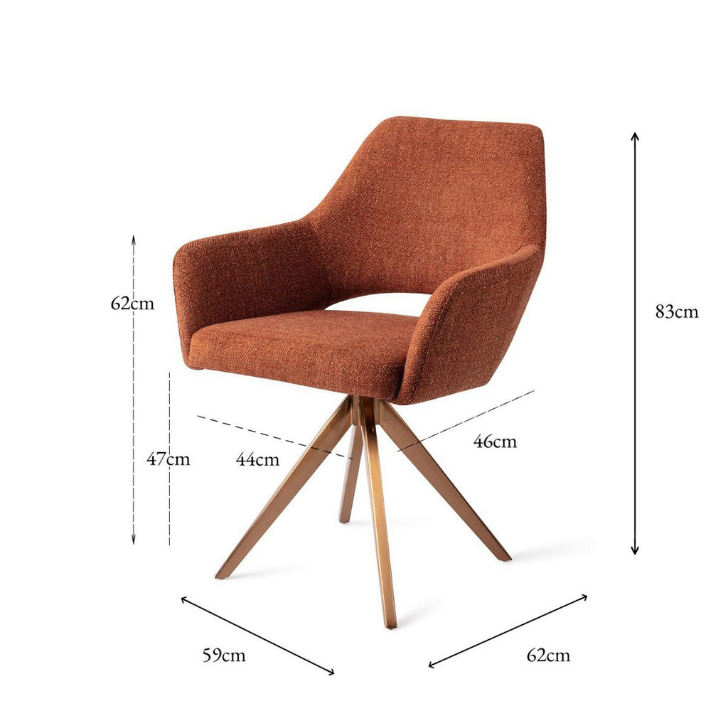 Jesper Home Yanai Dining chair Turn Rose Jesper Home