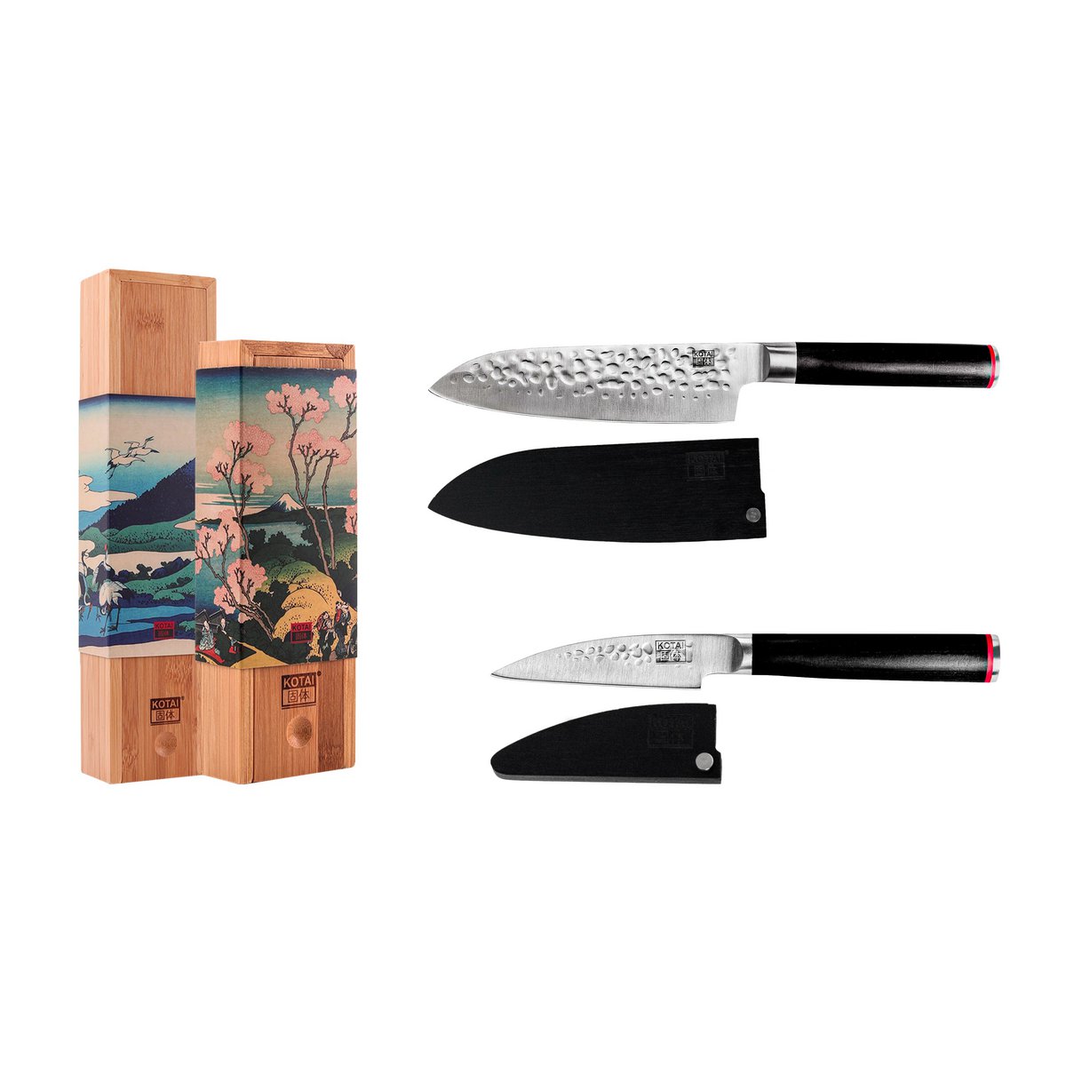 Messenset - The Starter Set: 2 messen (schilmesje + santoku) KOTAI kitchen