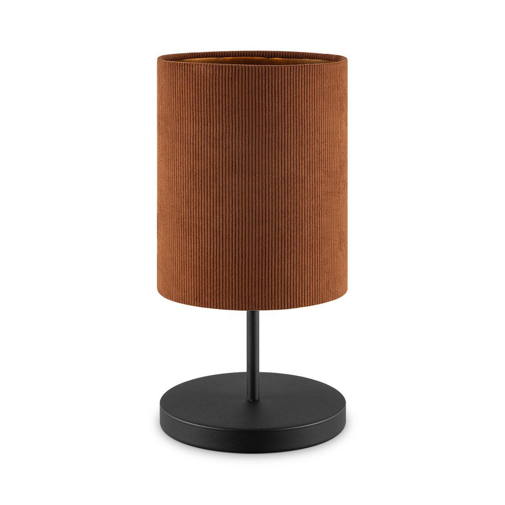Home Sweet Home Cylindrische Corduroy Tafellamp - Wit - ø20 x 40 cm Home Sweet Home