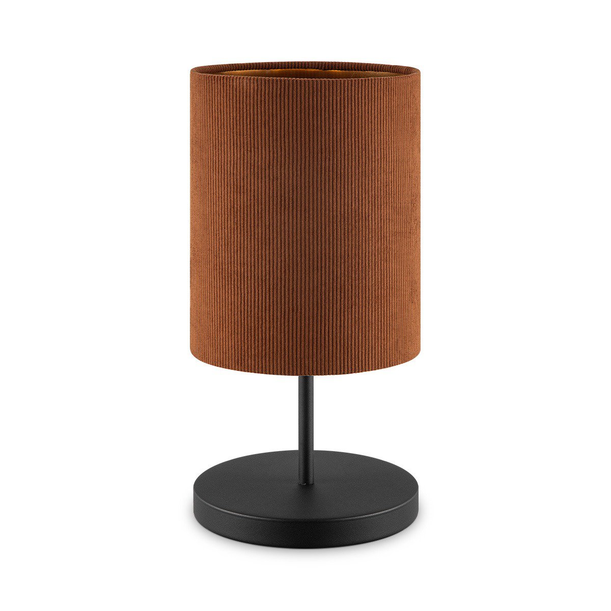 Home Sweet Home Cylindrische Corduroy Tafellamp - Wit - ø20 x 40 cm Home Sweet Home