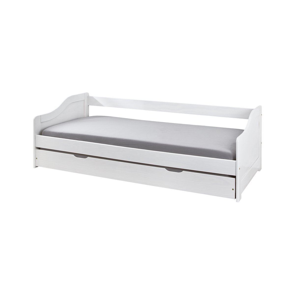 Bed voor matrassen 90x200 cm met 1 lade Moebilia