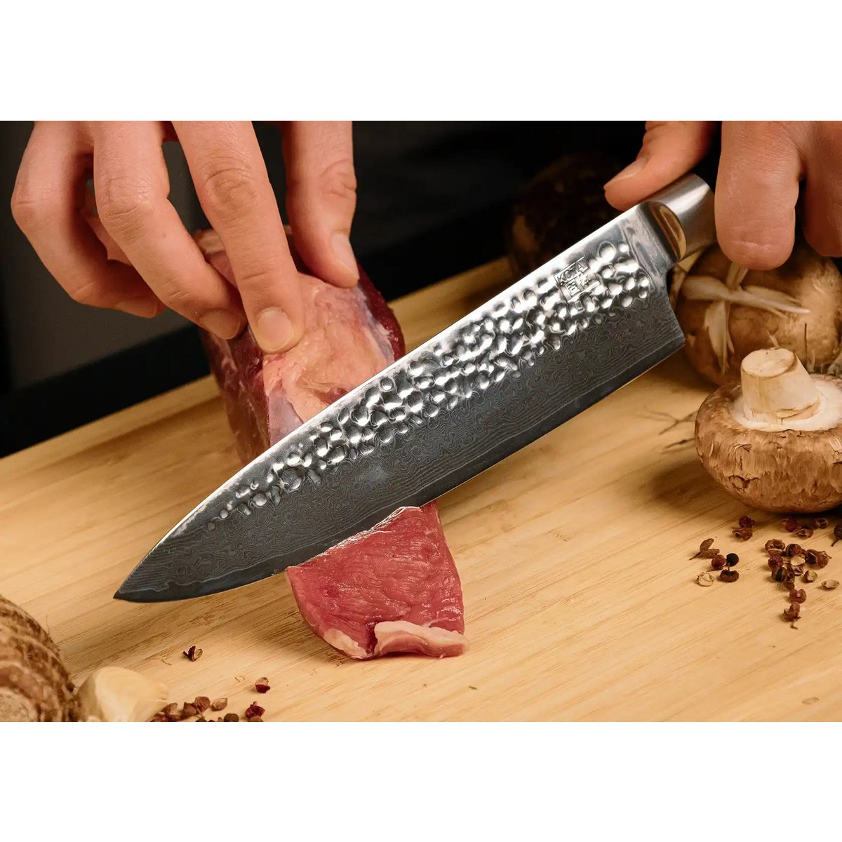 Gyuto Damascus koksmes KOTAI kitchen