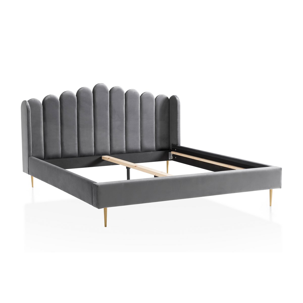 Fluwelen schelpenbed 180x200 cm SalesFever