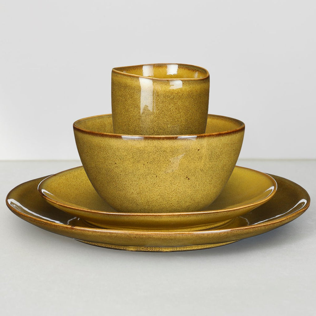 Tabo Serviesset 4 Persoons - Oker Mica Decorations