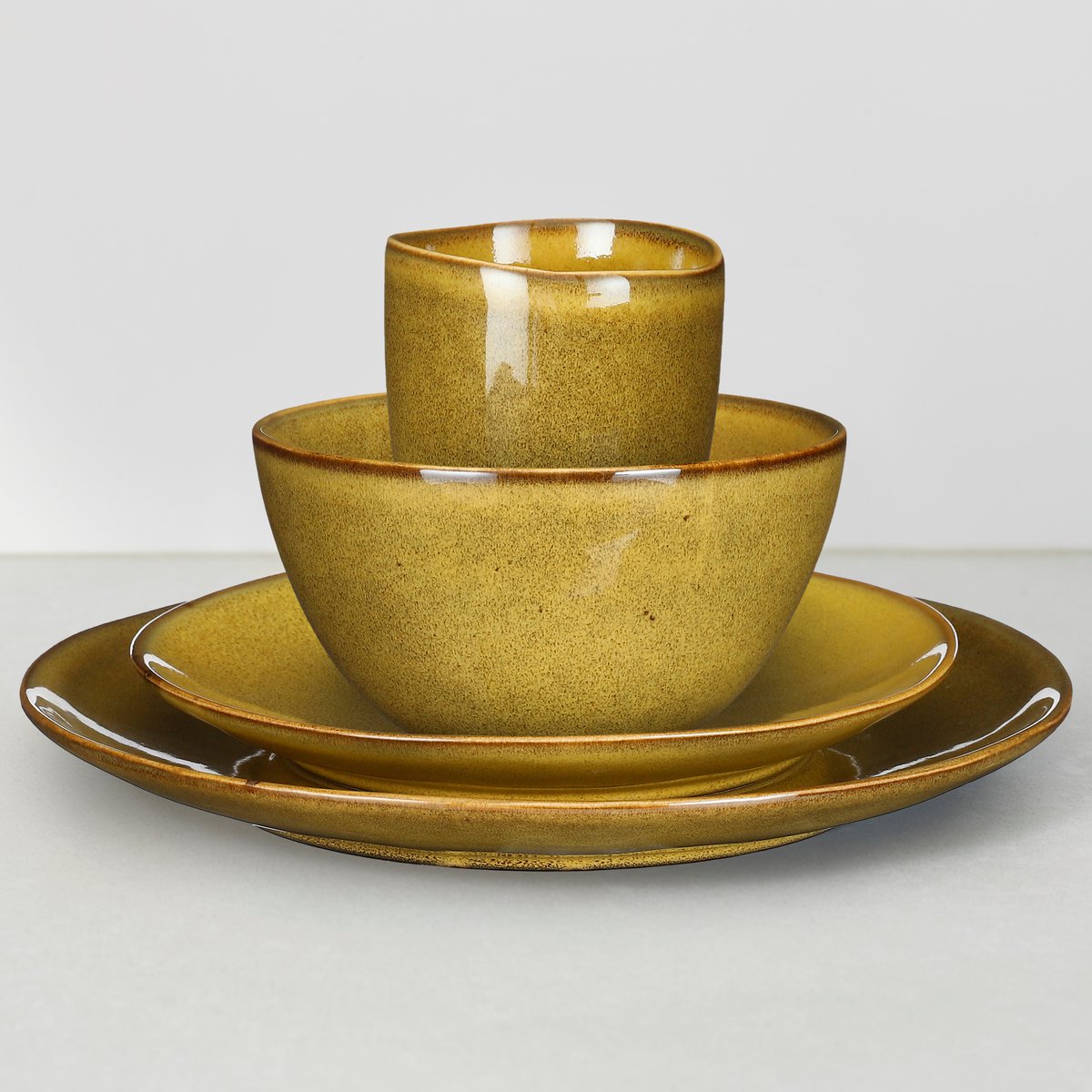 Tabo Serviesset 4 Persoons - Oker Mica Decorations